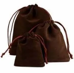 Velvet Drawstring Pouches - Small
