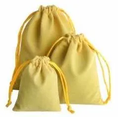 Velvet Drawstring Pouches - Small