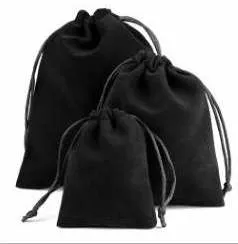 Velvet Drawstring Pouches - Small