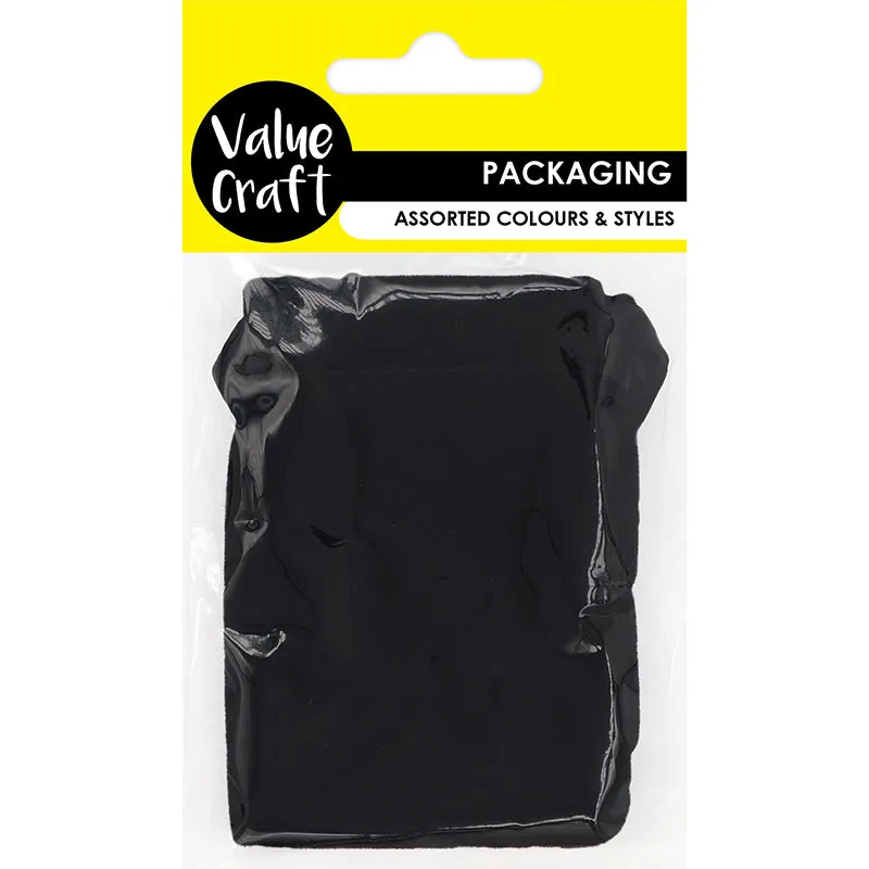 VELVET MINI BAGS BLACK 2PCS