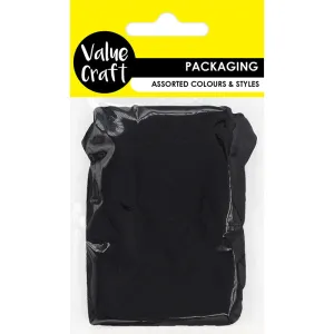 VELVET MINI BAGS BLACK 2PCS