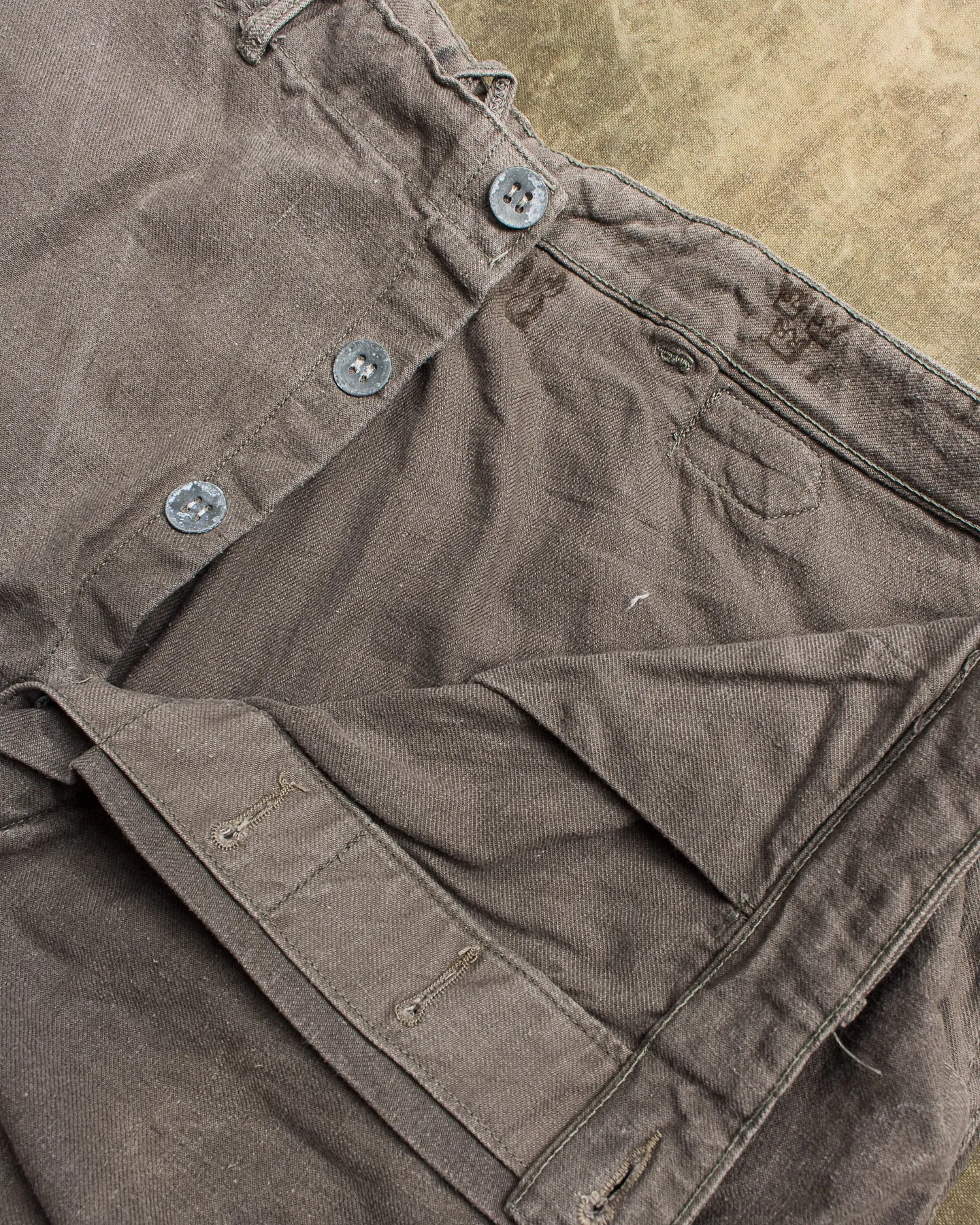 Vintage 1950s Swedish Army Pants "Grötbyxor" No. 13