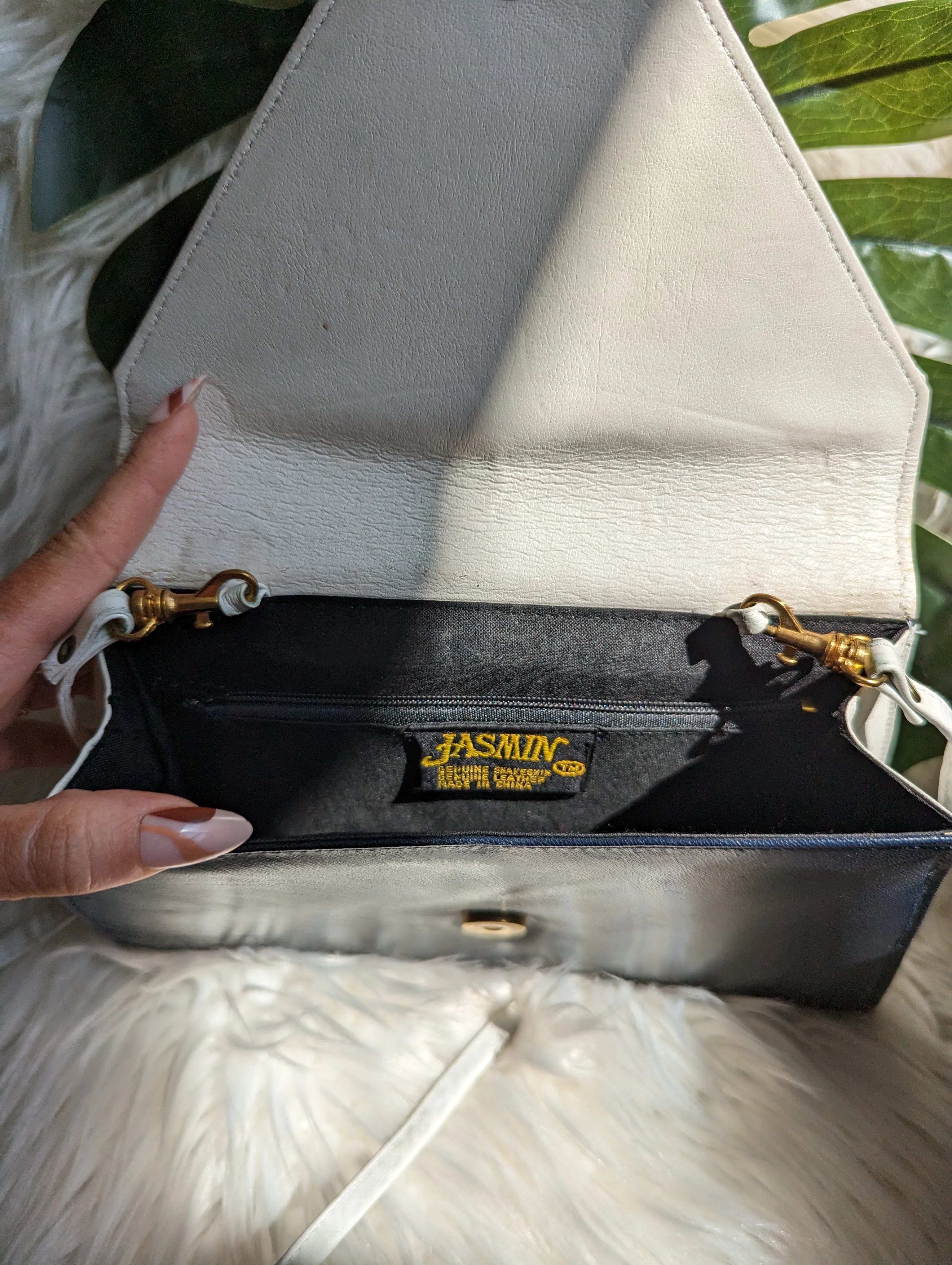 Vintage - 1970s Snakeskin Leather Purse