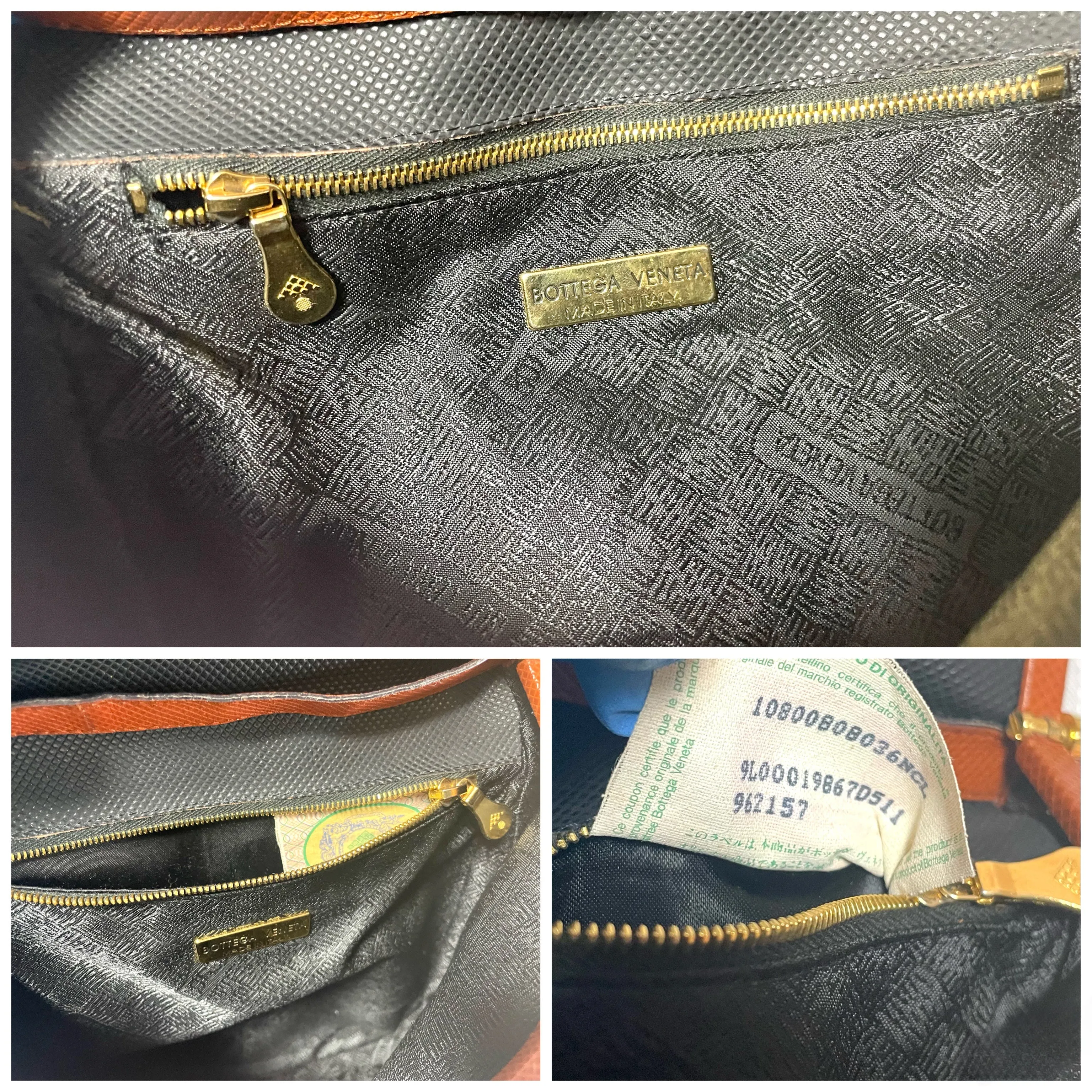 Vintage Bottega Veneta fisherman style black and brown shoulder bag with fringe at front. Popular design bag from the old era. 060723ac2