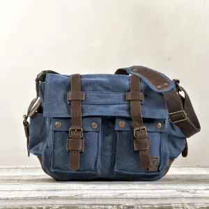 Vintage Canvas Messenger Bag Large Capacity Shoulder Bag