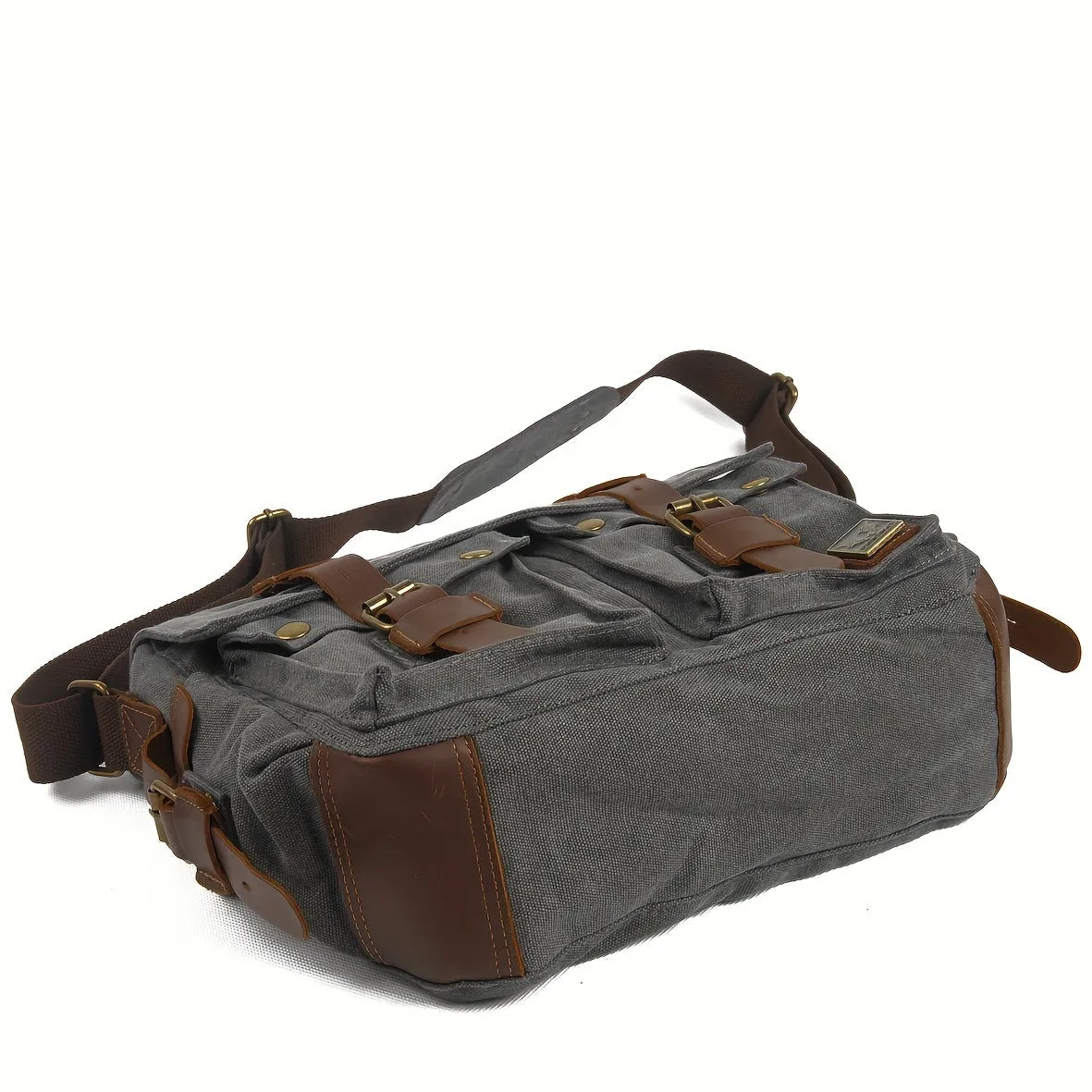 Vintage Canvas Messenger Bag Large Capacity Shoulder Bag