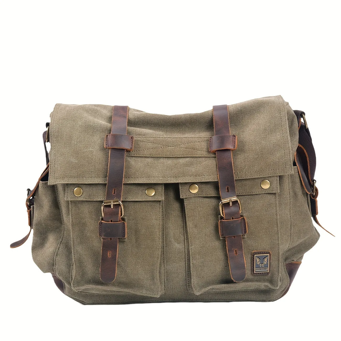Vintage Canvas Messenger Bag Large Capacity Shoulder Bag