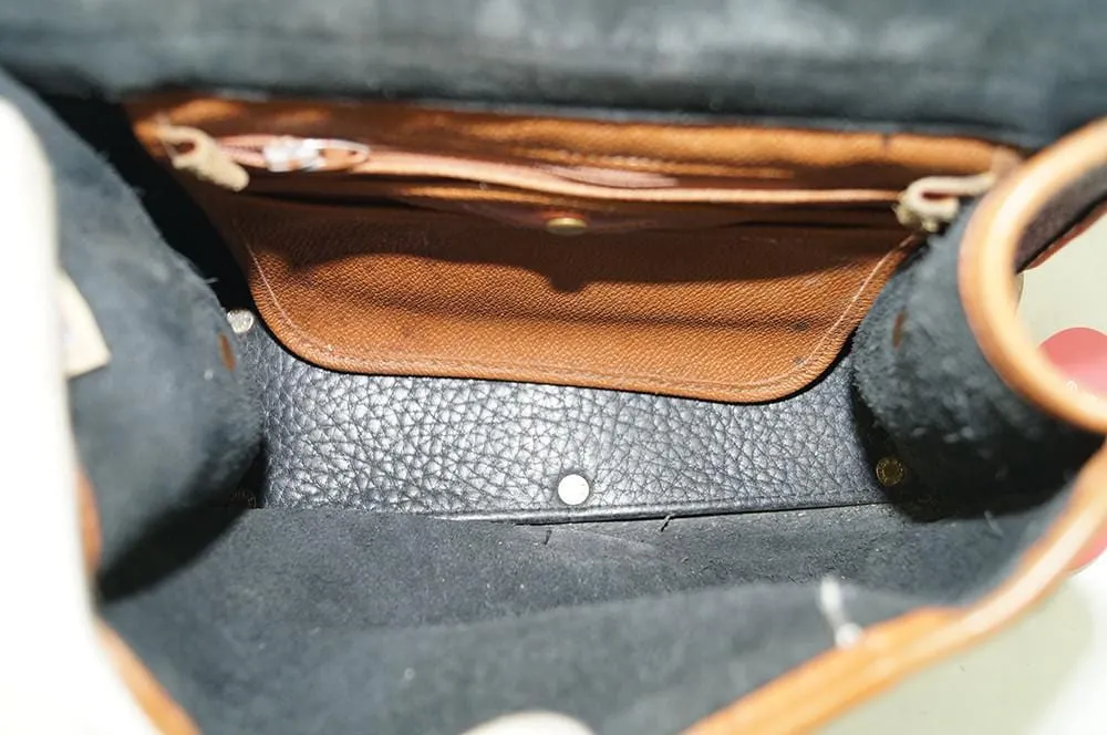 Vintage Dooney & Bourke Pebbled Leather Flap Shoulder Handbag - Sale