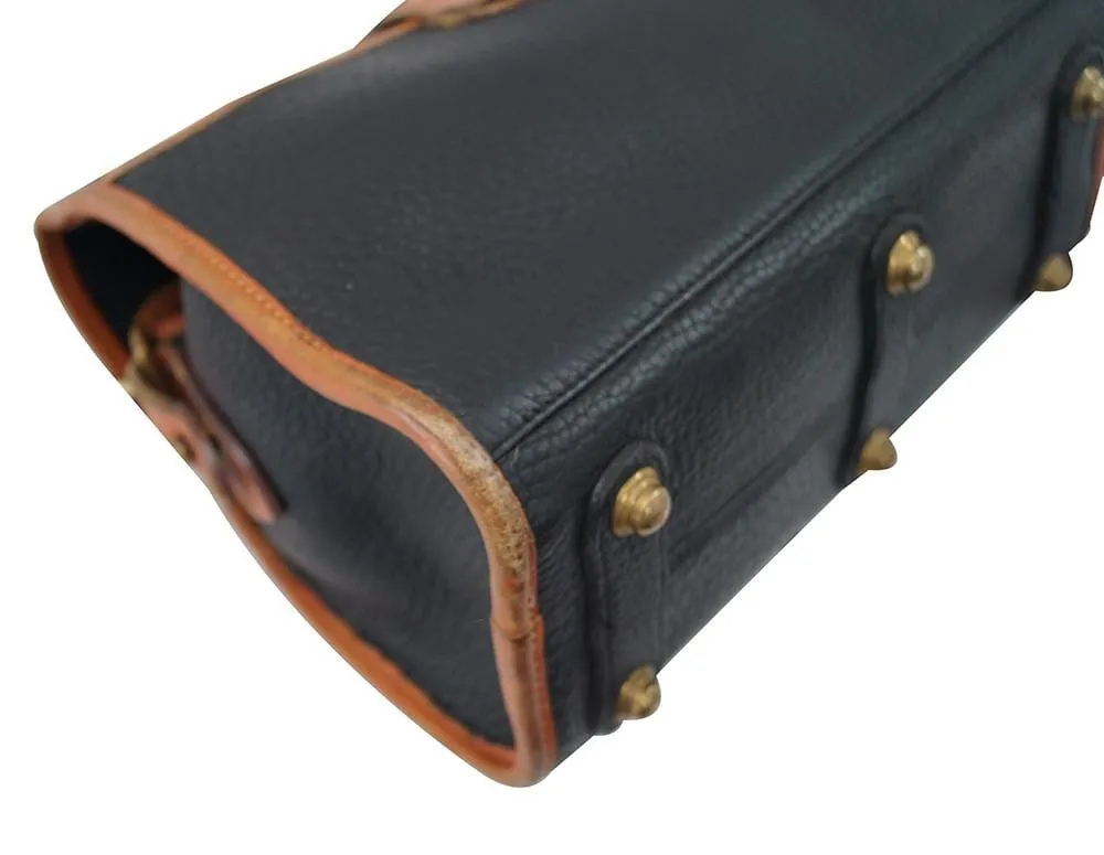 Vintage Dooney & Bourke Pebbled Leather Flap Shoulder Handbag - Sale
