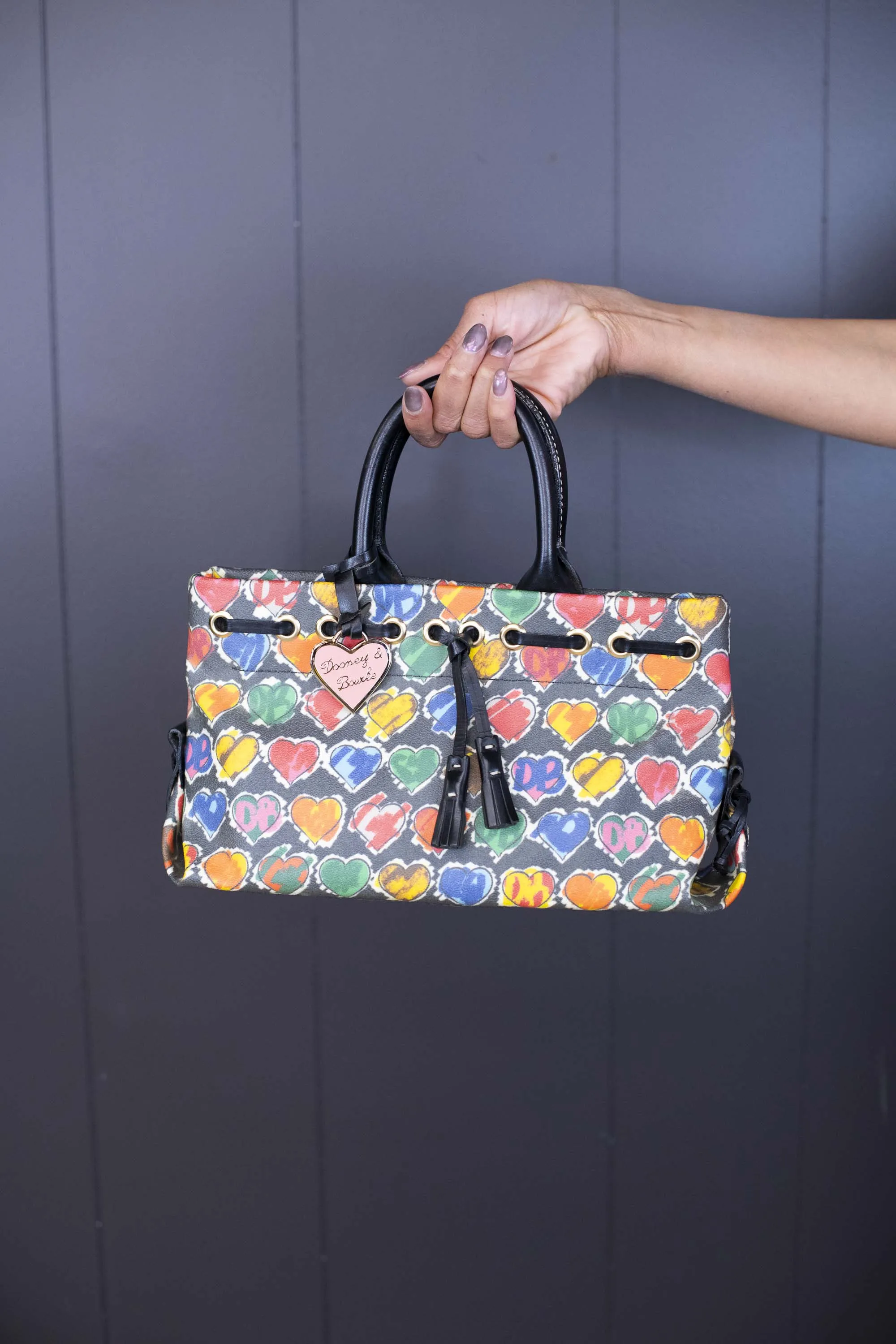 Vintage Dooney and Bourke Hearts Handbag