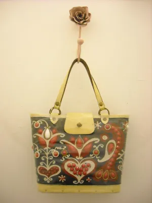 Vintage Enid Collins red, white & blue bag
