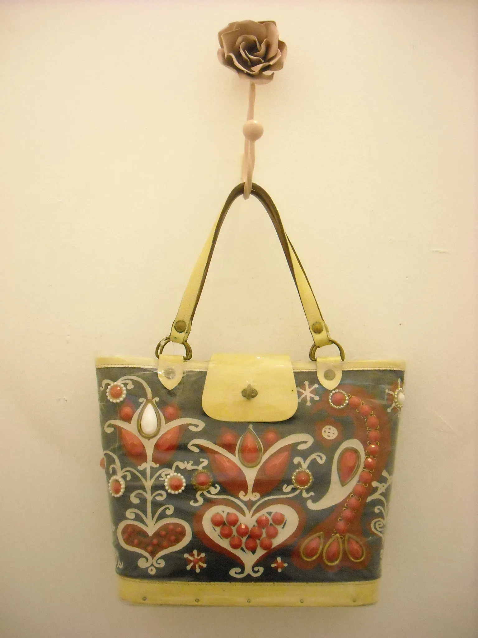 Vintage Enid Collins red, white & blue bag