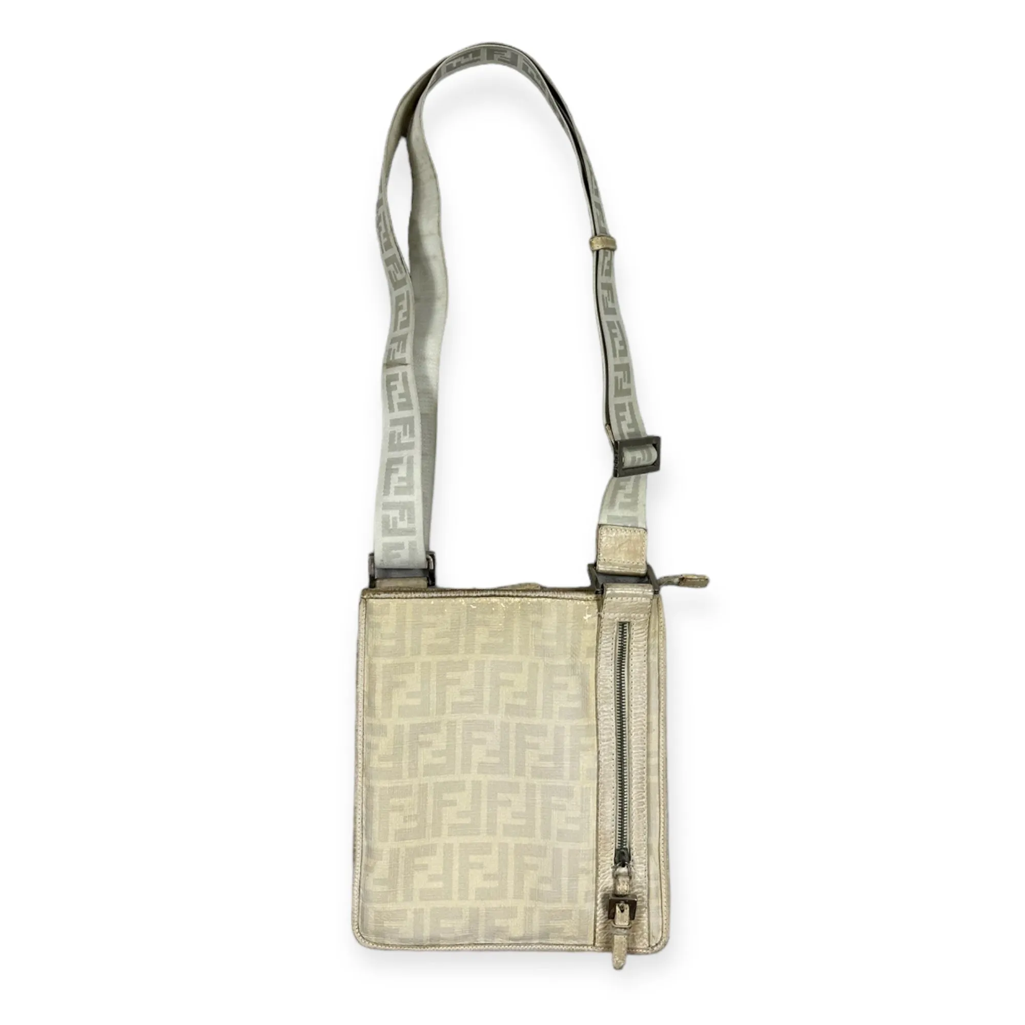 Vintage Fendi creme Messenger Bag