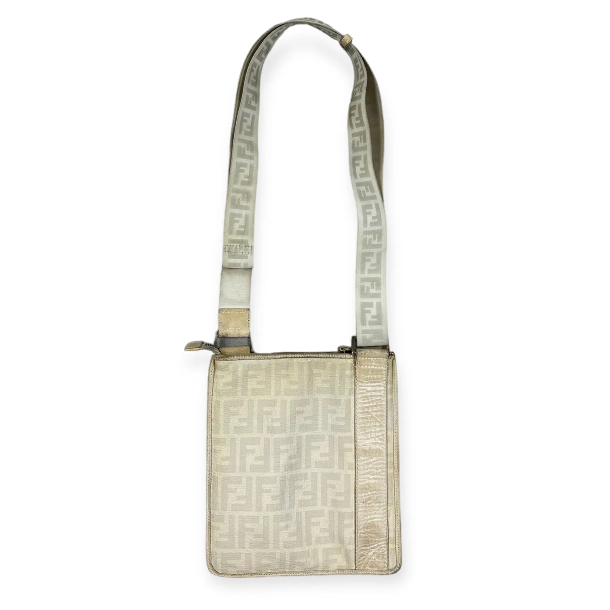 Vintage Fendi creme Messenger Bag