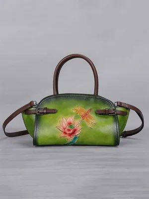 Vintage Handmade Embossed Durable Handbag