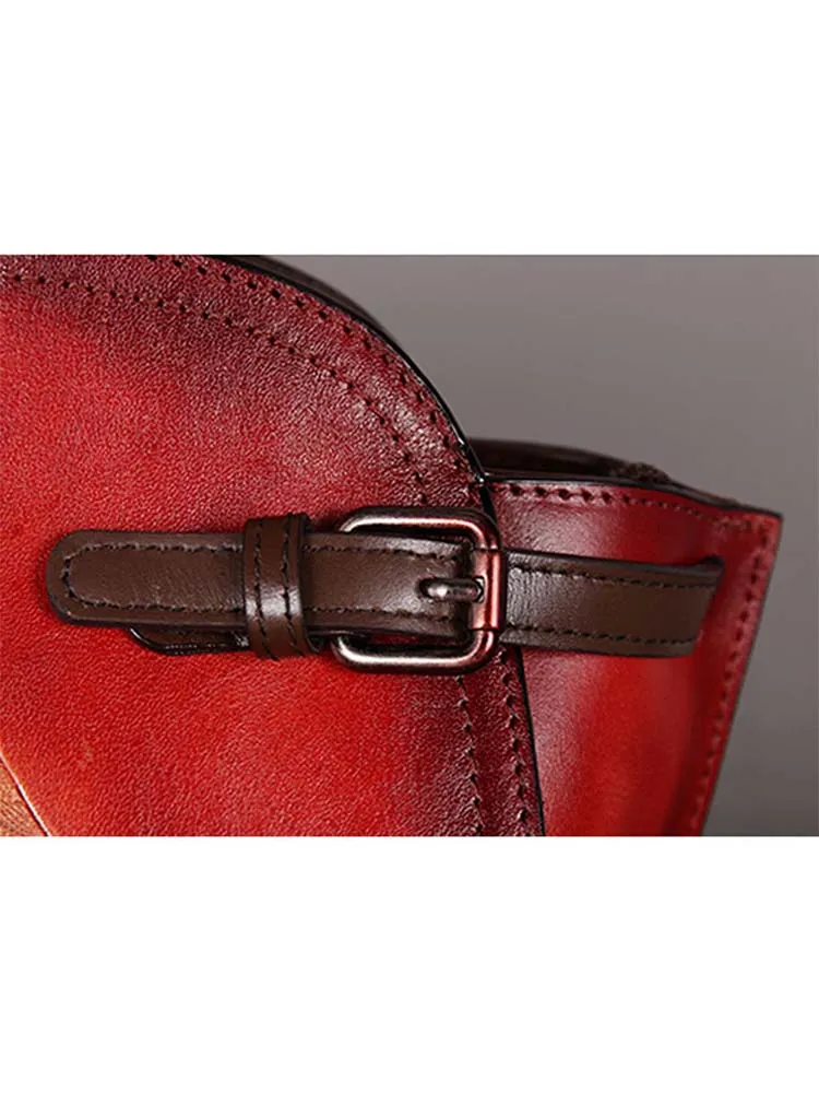 Vintage Handmade Embossed Durable Handbag