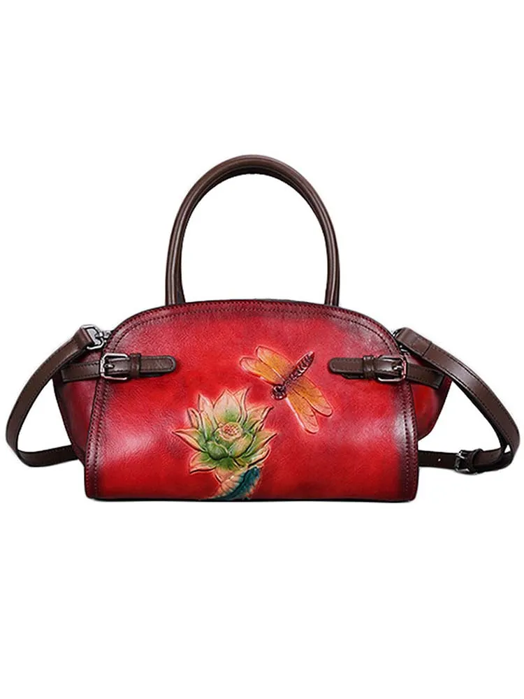 Vintage Handmade Embossed Durable Handbag