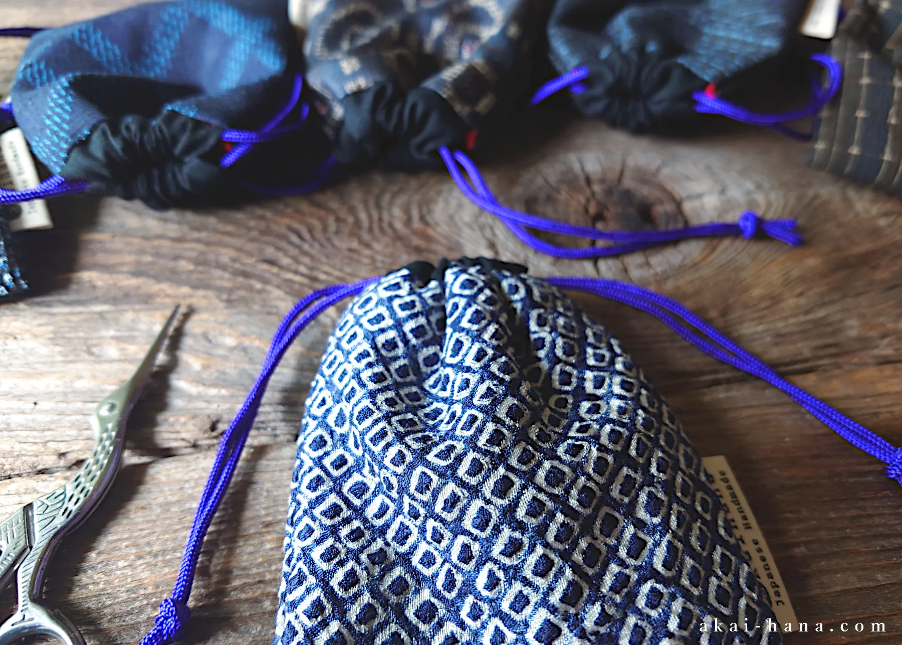 Vintage Kimono Travel Jewelry Bag ⦿kpvk0006