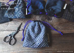 Vintage Kimono Travel Jewelry Bag ⦿kpvk0006