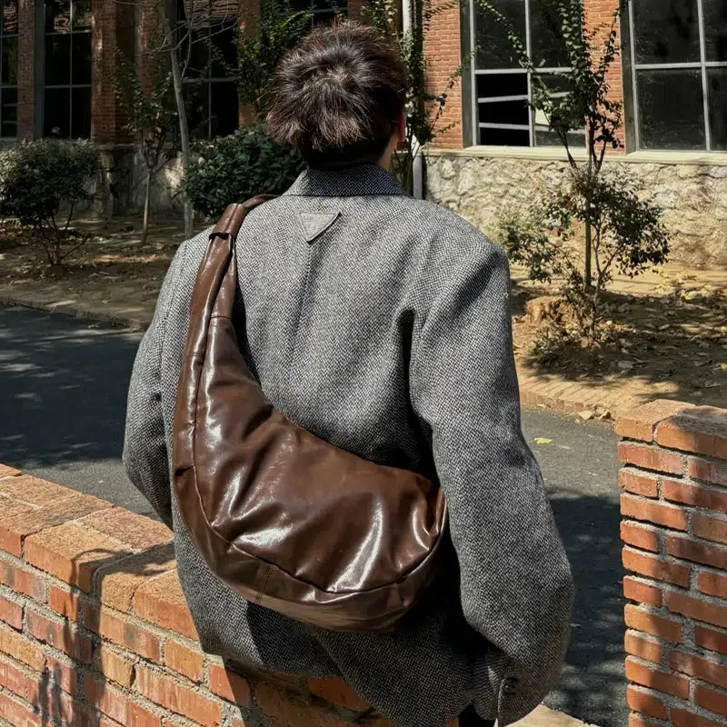 Vintage Leather Shoulder Crossbody Bag