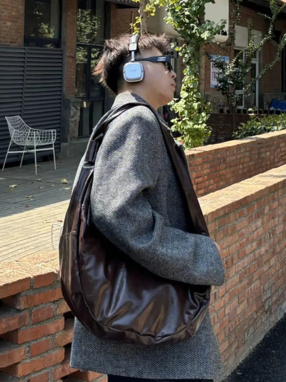 Vintage Leather Shoulder Crossbody Bag