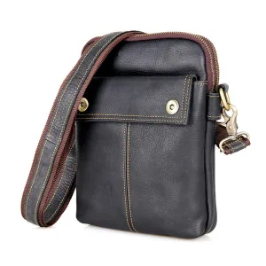 Vintage Messenger Bags Casual Leather Bags For Men Leather Messenger Corssbody Side Shoulder Bag
