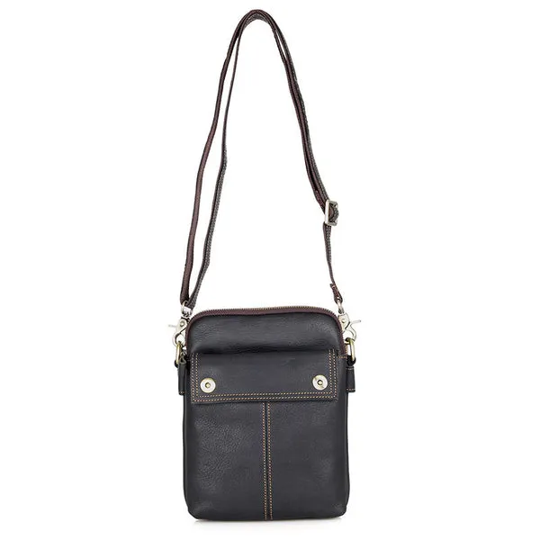 Vintage Messenger Bags Casual Leather Bags For Men Leather Messenger Crossbody Side Shoulder Bag