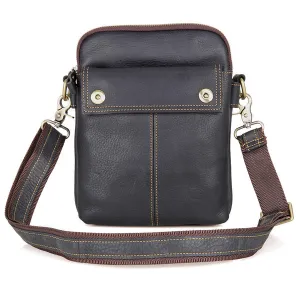 Vintage Messenger Bags Casual Leather Bags For Men Leather Messenger Crossbody Side Shoulder Bag