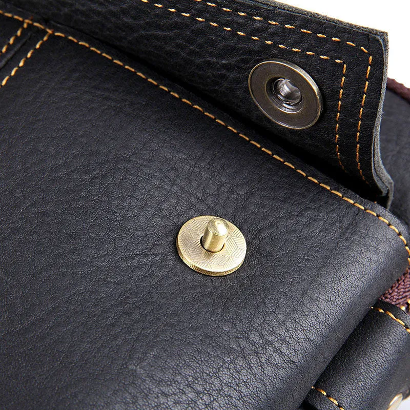 Vintage Messenger Bags Casual Leather Bags For Men Leather Messenger Crossbody Side Shoulder Bag