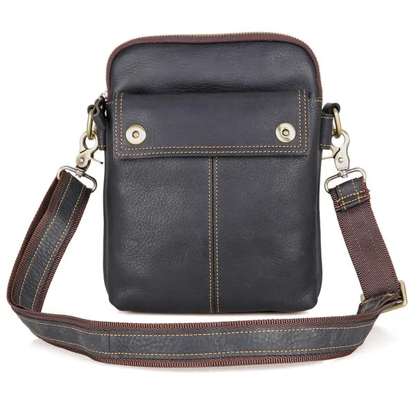 Vintage Messenger Bags Casual Leather Bags For Men Leather Messenger Crossbody Side Shoulder Bag