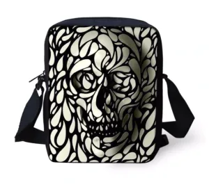 Vintage Skull Design Printed Handbags