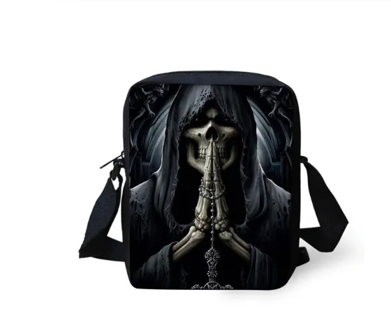 Vintage Skull Design Printed Handbags