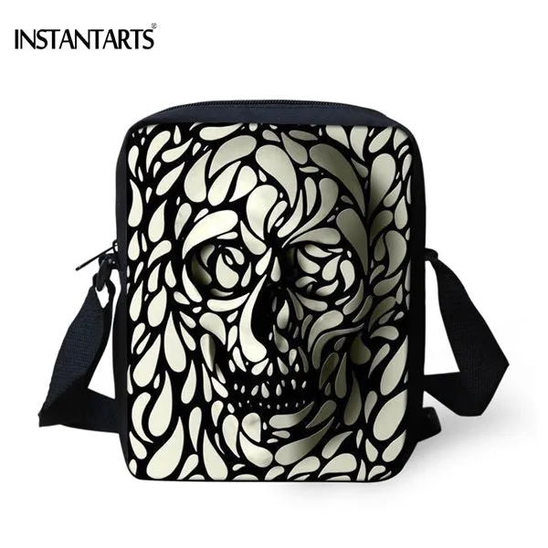 Vintage Skull Design Printed Handbags