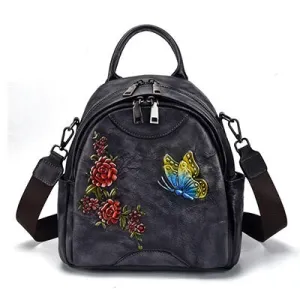 Vintage Women School Backpack Bags 3D Printing
