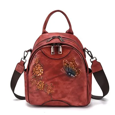 Vintage Women School Backpack Bags 3D Printing