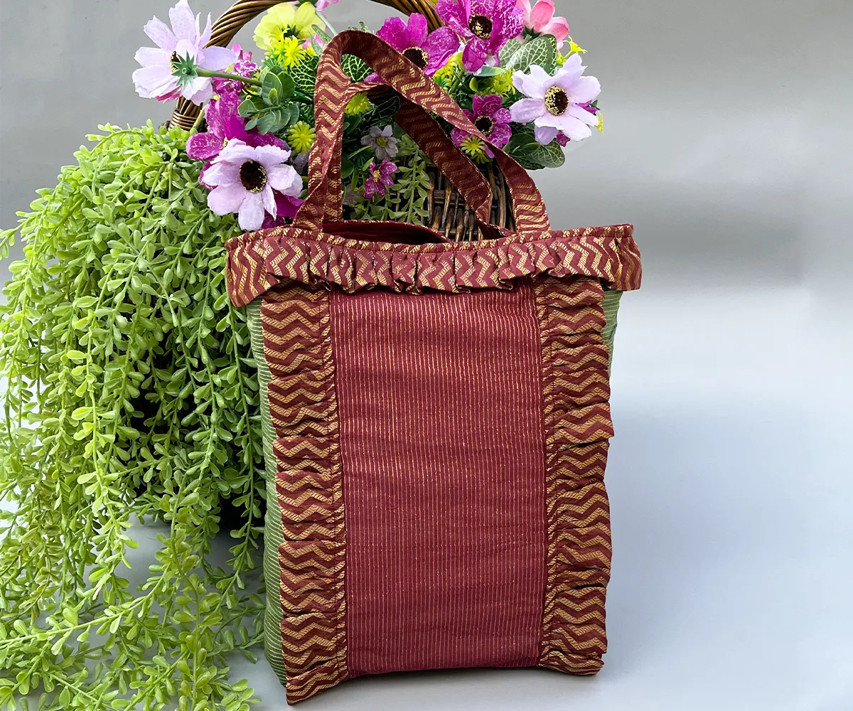 Vintage Zari Tote Bag
