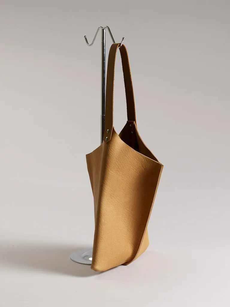 Wedge leather bag - Various colors - 13inch size
