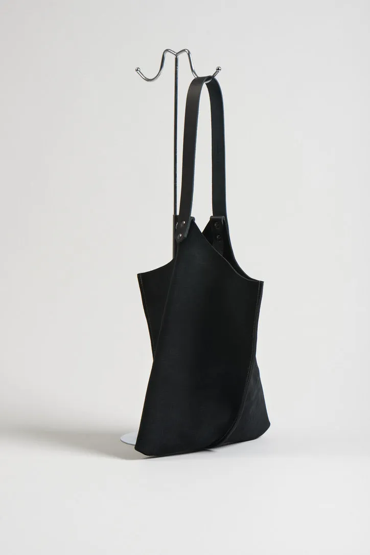 Wedge leather bag - Various colors - 13inch size
