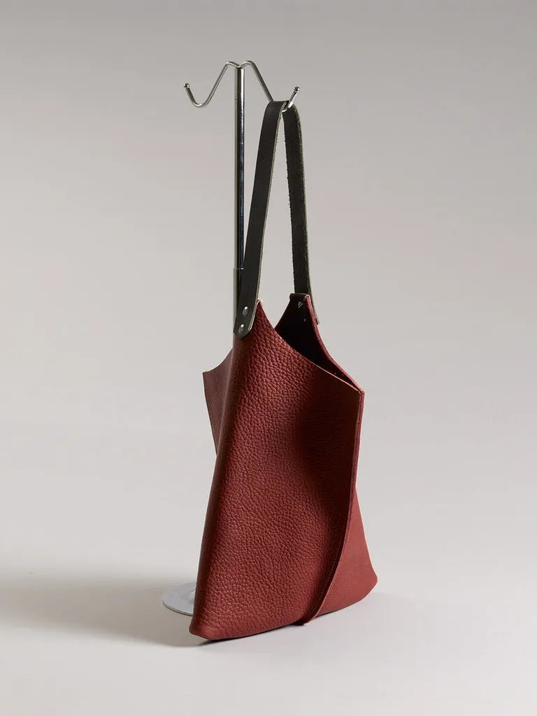 Wedge leather bag - Various colors - 13inch size