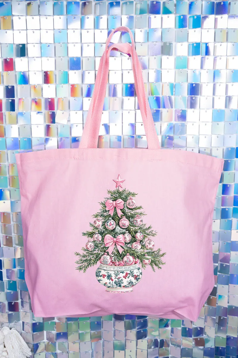 Whimsy Chinoiserie Tree Canvas Jumbo Tote