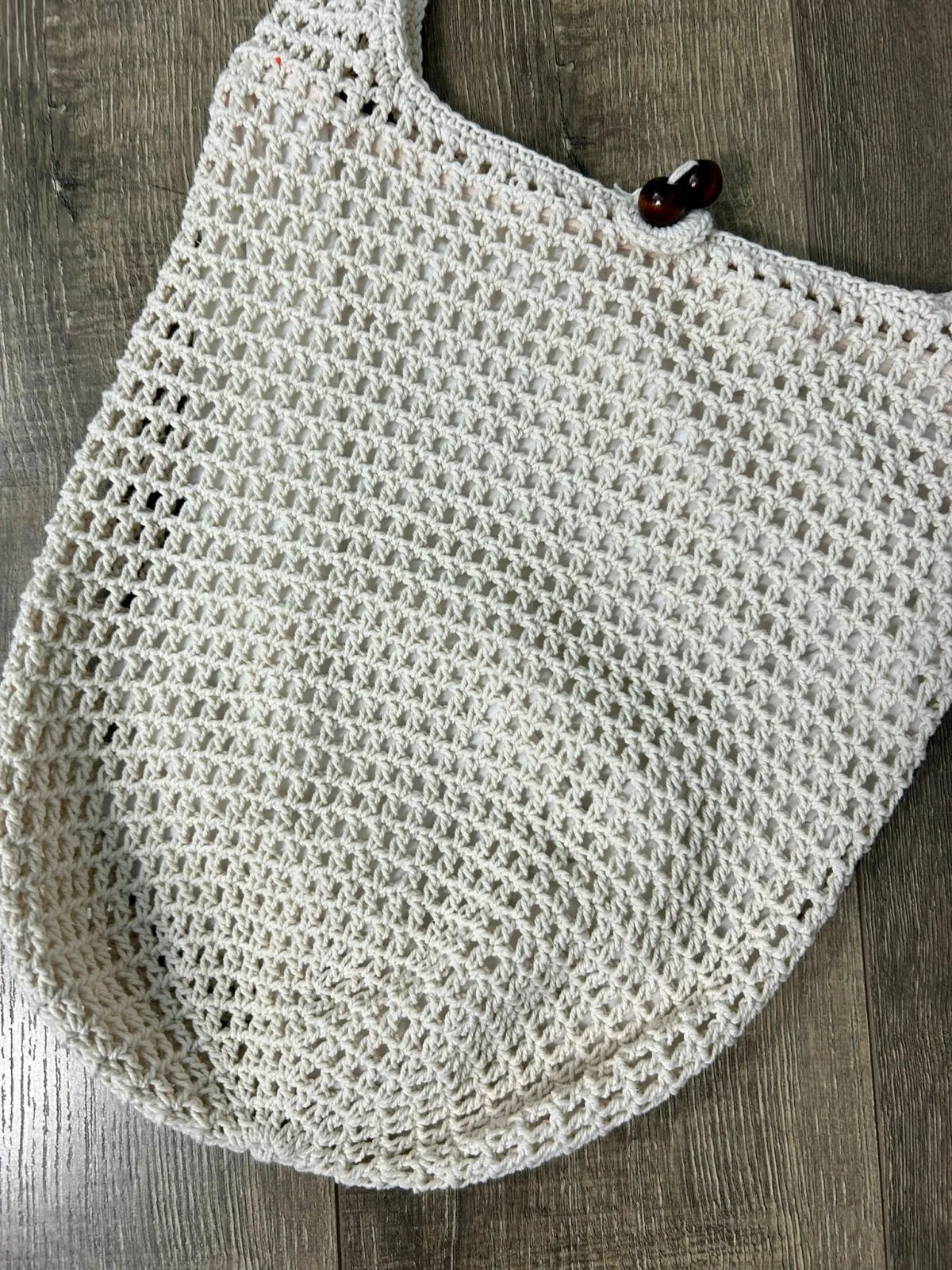 White Crochet Shoulder Bag