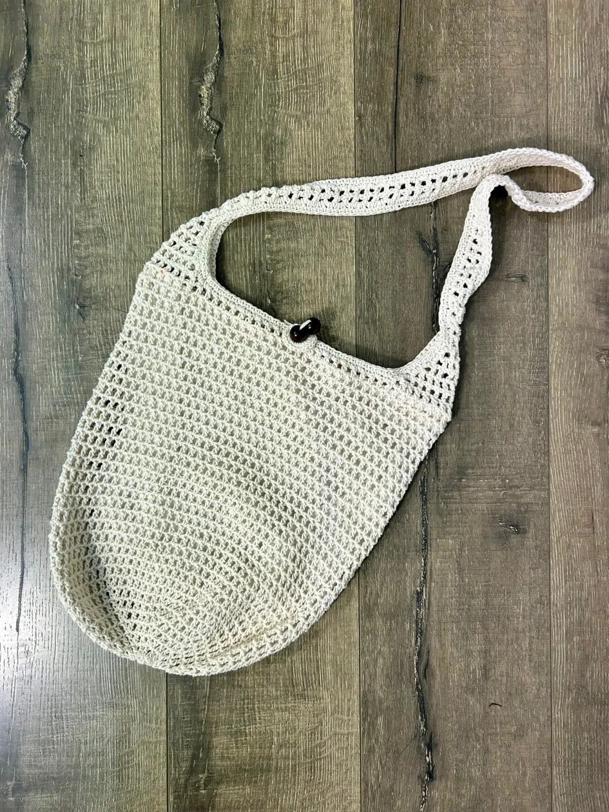 White Crochet Shoulder Bag