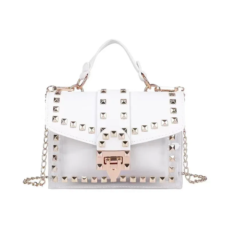 Women Studded Graffiti Crossbody Bags Fashion Shoulder Bag For Ladies High Quality