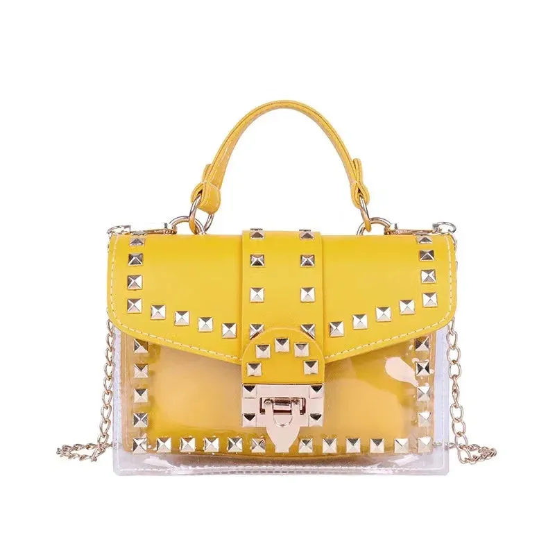 Women Studded Graffiti Crossbody Bags Fashion Shoulder Bag For Ladies High Quality