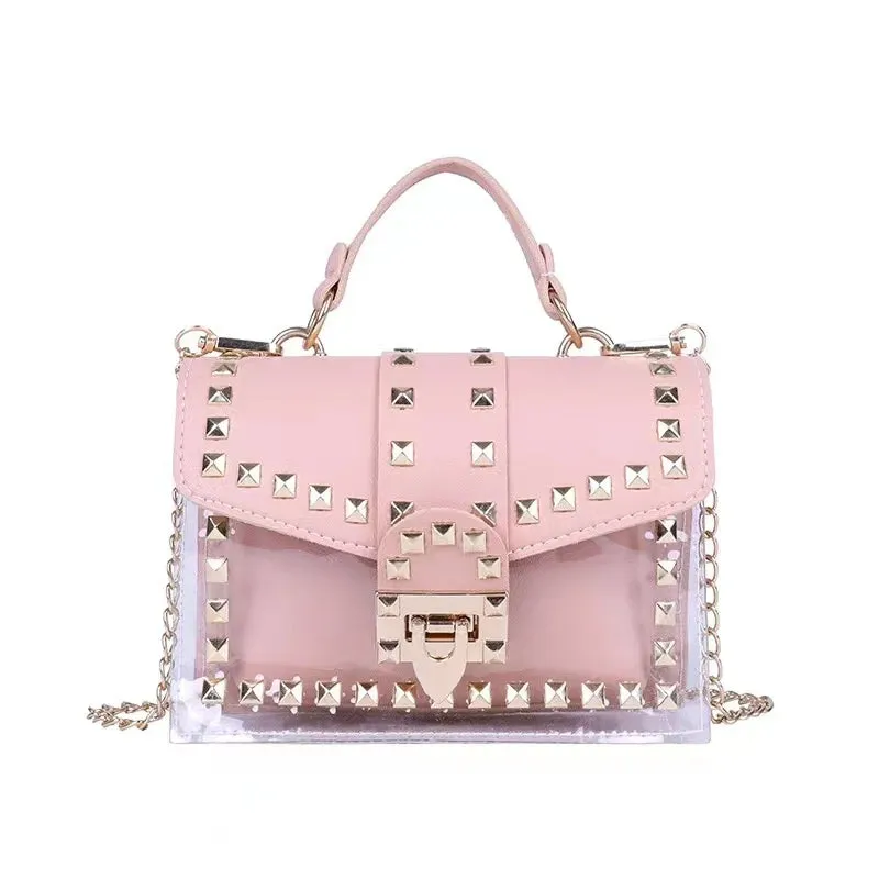 Women Studded Graffiti Crossbody Bags Fashion Shoulder Bag For Ladies High Quality