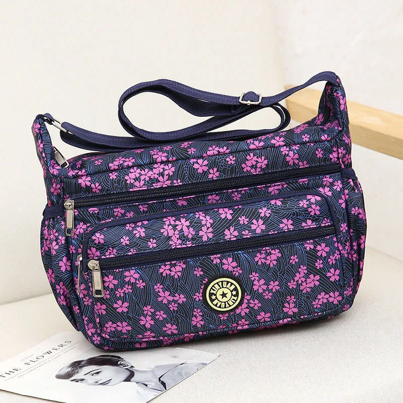 Women's Floral Cloth Stall Night Market Large Crossbody Bags