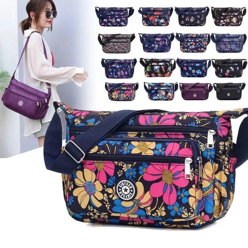 Women's Floral Cloth Stall Night Market Large Crossbody Bags