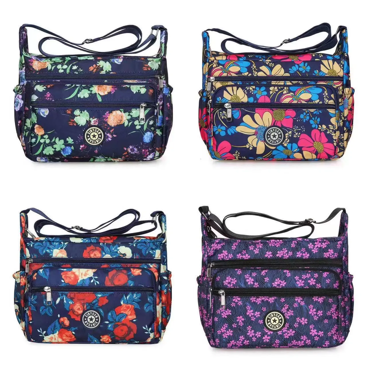 Women's Floral Cloth Stall Night Market Large Crossbody Bags