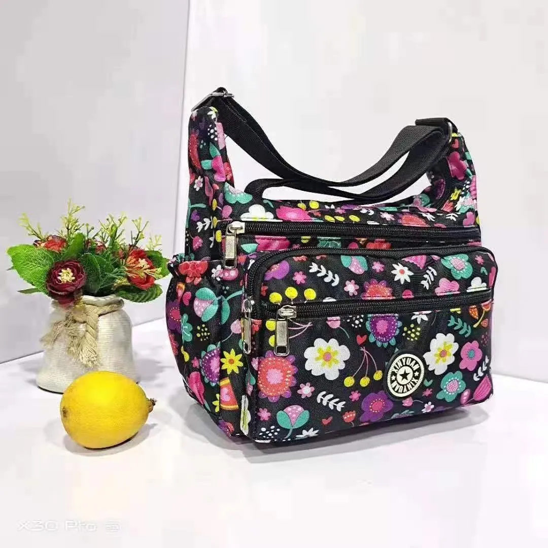 Women's Floral Cloth Stall Night Market Large Crossbody Bags