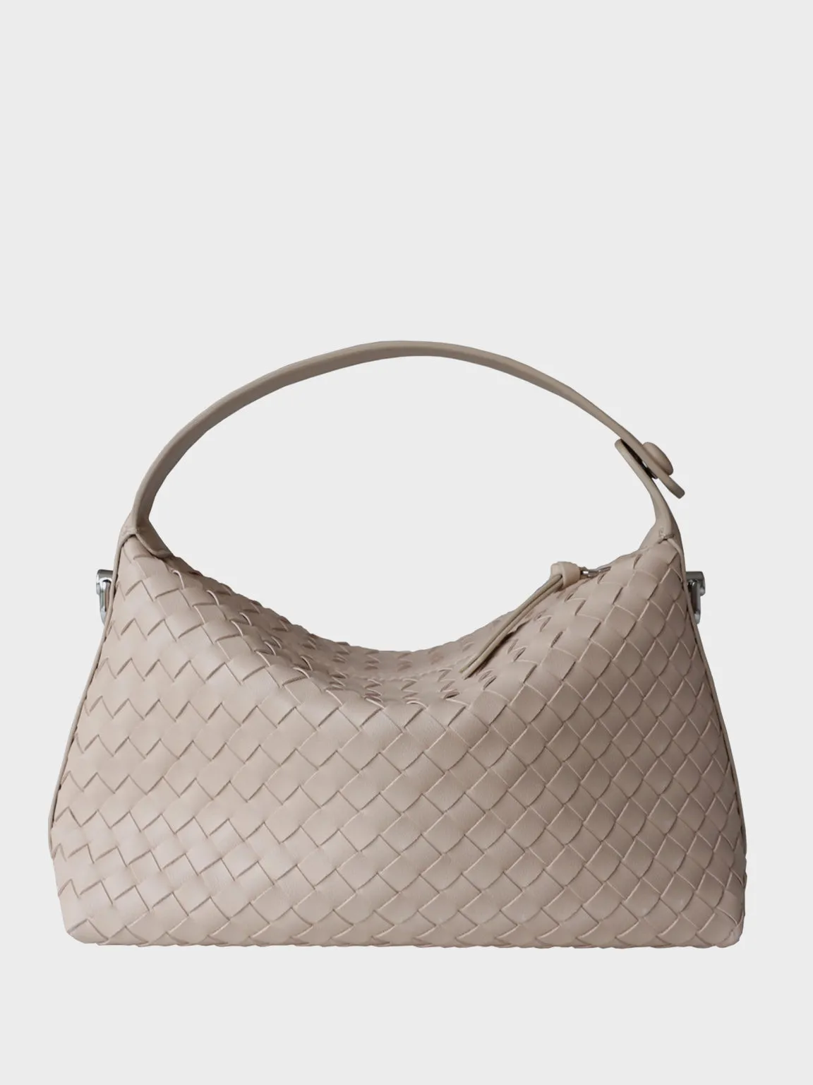 Women's Woven Leather Tote Bag Square Intrecciato Bucket Bag Braiding Shoulder Bag